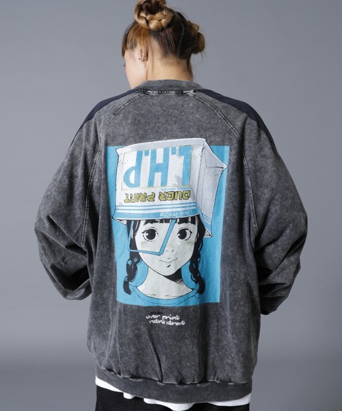 over print(オーバープリント)の「overprint/オーバープリント/別注pigment SHOPPER cotton jacket(その他アウター・レディース・チャコールグレー・L/M/S)」の1枚目の写真