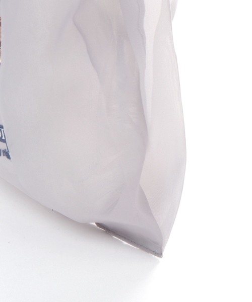 BAYFLOW（ベイフロー）の「[収納袋付き]リトルモカマルシェバッグ(WEB限定)（エコバッグ/サブバッグ・レディース・ライトグレー/ホワイト/ライトブルー・0）」の12枚目の写真