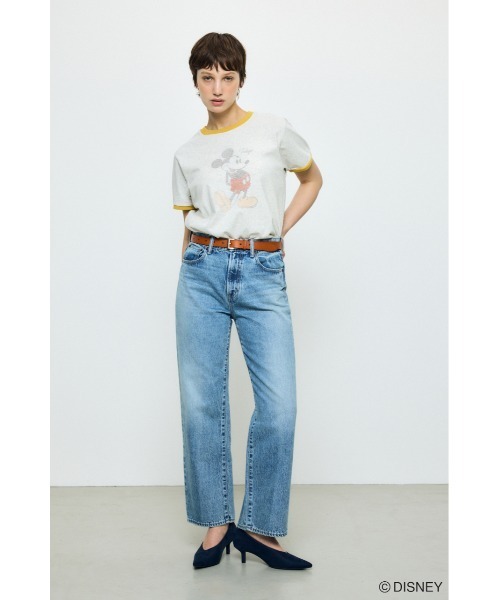 AZUL by moussy(アズールバイマウジー)の「ADプリント半袖リンガーT / MICKEY(Tシャツ/カットソー・レディース・オフホワイト/杢グレー/カーキ・SMALL/MEDIUM)」の20枚目の写真