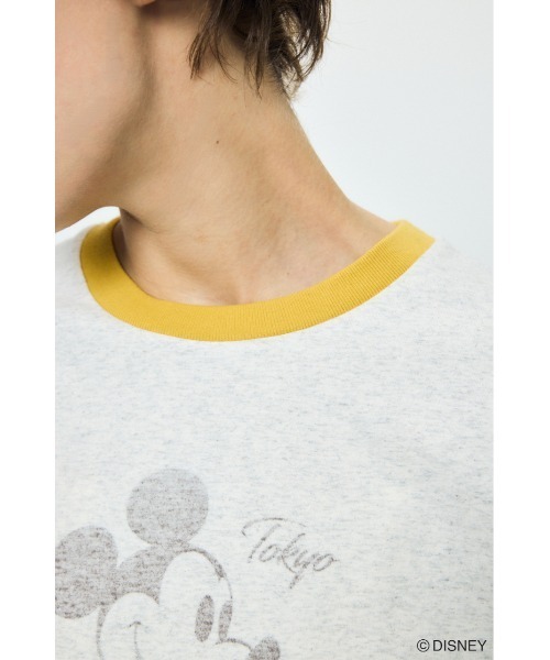 AZUL by moussy(アズールバイマウジー)の「ADプリント半袖リンガーT / MICKEY(Tシャツ/カットソー・レディース・オフホワイト/杢グレー/カーキ・SMALL/MEDIUM)」の21枚目の写真