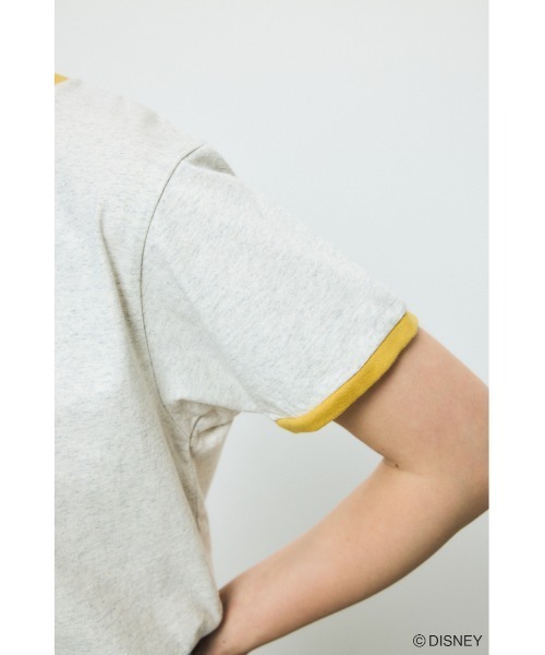 AZUL by moussy(アズールバイマウジー)の「ADプリント半袖リンガーT / MICKEY(Tシャツ/カットソー・レディース・オフホワイト/杢グレー/カーキ・SMALL/MEDIUM)」の22枚目の写真