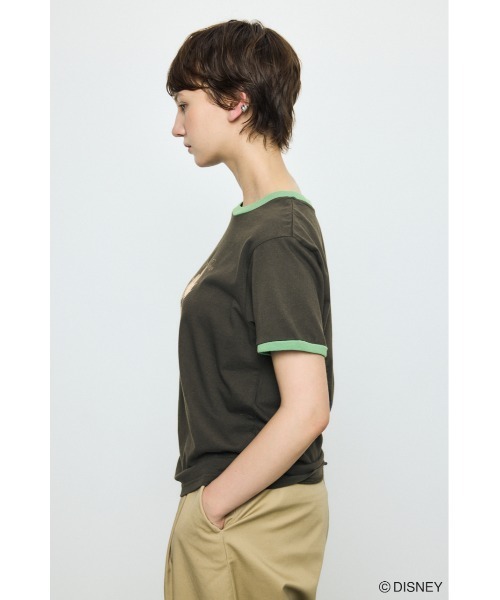 AZUL by moussy(アズールバイマウジー)の「ADプリント半袖リンガーT / MICKEY(Tシャツ/カットソー・レディース・オフホワイト/杢グレー/カーキ・SMALL/MEDIUM)」の11枚目の写真
