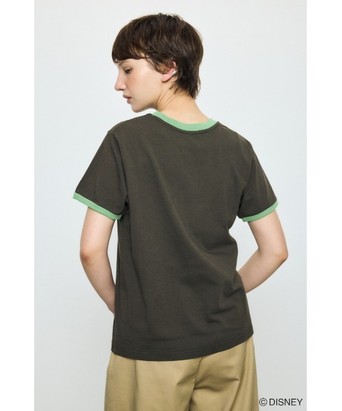 AZUL by moussy(アズールバイマウジー)の「ADプリント半袖リンガーT / MICKEY(Tシャツ/カットソー・レディース・オフホワイト/杢グレー/カーキ・SMALL/MEDIUM)」の12枚目の写真