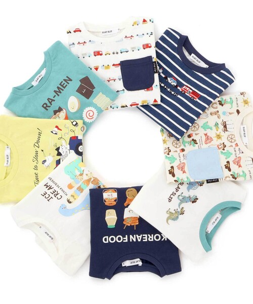 SLAP SLIP（スラップスリップ）の「【スララク/防汚加工/オーガニックコットン】わくわく男の子半袖Tシャツ(80~130cm)（Tシャツ/カットソー・キッズ・ホワイト/グリーン/ホワイト系その他/ベージュ/ネイビー/イエロー/グリーン系その他/ブルー系その他2・80ｃｍ/90cm/110cm/100cm/120cm/130cm）」の11枚目の写真