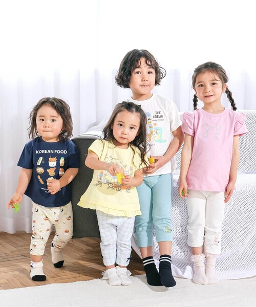 SLAP SLIP（スラップスリップ）の「【スララク/防汚加工/オーガニックコットン】わくわく男の子半袖Tシャツ(80~130cm)（Tシャツ/カットソー・キッズ・ホワイト/グリーン/ホワイト系その他/ベージュ/ネイビー/イエロー/グリーン系その他/ブルー系その他2・80ｃｍ/90cm/110cm/100cm/120cm/130cm）」の18枚目の写真