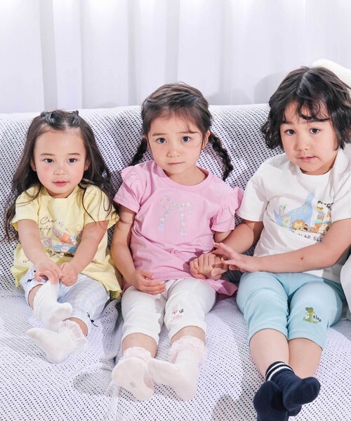 SLAP SLIP（スラップスリップ）の「【スララク/防汚加工/オーガニックコットン】わくわく男の子半袖Tシャツ(80~130cm)（Tシャツ/カットソー・キッズ・ホワイト/グリーン/ホワイト系その他/ベージュ/ネイビー/イエロー/グリーン系その他/ブルー系その他2・80ｃｍ/90cm/110cm/100cm/120cm/130cm）」の21枚目の写真