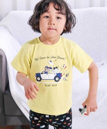 SLAP SLIP（スラップスリップ）の「【スララク/防汚加工/オーガニックコットン】わくわく男の子半袖Tシャツ(80~130cm)（Tシャツ/カットソー）」