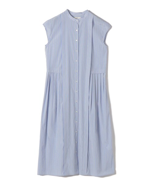 SHIPS（シップス）の「【WEB限定】〈手洗い可能〉ストライプ サイド タック ワンピース（ワンピース・レディース・ブラウン/ネイビー/ライトブルー・ONE SIZE）」の15枚目の写真