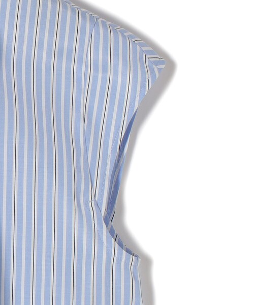 SHIPS（シップス）の「【WEB限定】〈手洗い可能〉ストライプ サイド タック ワンピース（ワンピース・レディース・ブラウン/ネイビー/ライトブルー・ONE SIZE）」の18枚目の写真