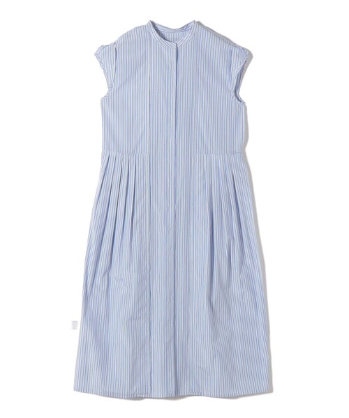 SHIPS（シップス）の「【WEB限定】〈手洗い可能〉ストライプ サイド タック ワンピース（ワンピース・レディース・ブラウン/ネイビー/ライトブルー・ONE SIZE）」の20枚目の写真