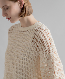 CALMER（カルメール）の「MESH PULLOVER / メッシュプルオーバー（ニット/セーター）」