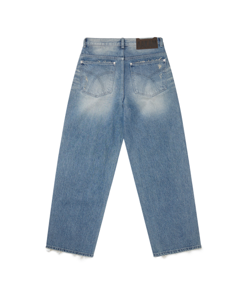 AAKAM(アーカム)の「Destroyed Double Knee Denim Pants (Blue)(デニムパンツ・レディース・その他・1/2)」の15枚目の写真