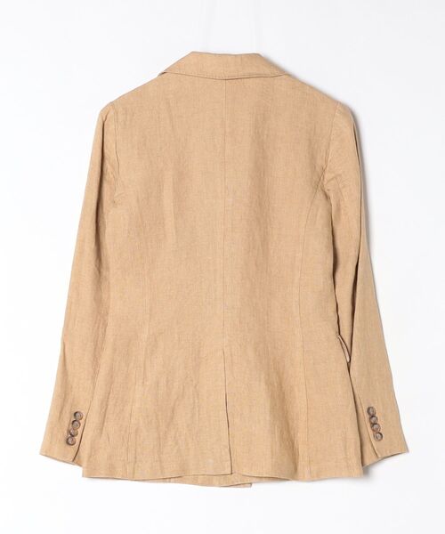 POLO RALPH LAUREN(ポロ ラルフ ローレン)の「シングルブレステッド デラヴェ リネン ブレザー(テーラードジャケット・レディース・ブラウン系5・2/0/4/6/8/00)」の2枚目の写真