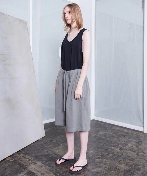 VOAAOV（ヴォアーブ）の「【VOAAOV】HEAVY JERSEY GARMENT DYE Short Pants（その他パンツ・メンズ・ブラック/オリーブ/チャコールグレー/ホワイト・2/1）」の9枚目の写真