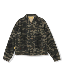 MAINBOOTH（メインブース）の「Destroyed Camo Trucker Jacket(CAMO)（デニムジャケット）」