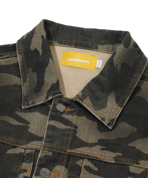 MAINBOOTH(メインブース)の「Destroyed Camo Trucker Jacket(CAMO)(デニムジャケット・レディース・その他・2/3)」の3枚目の写真