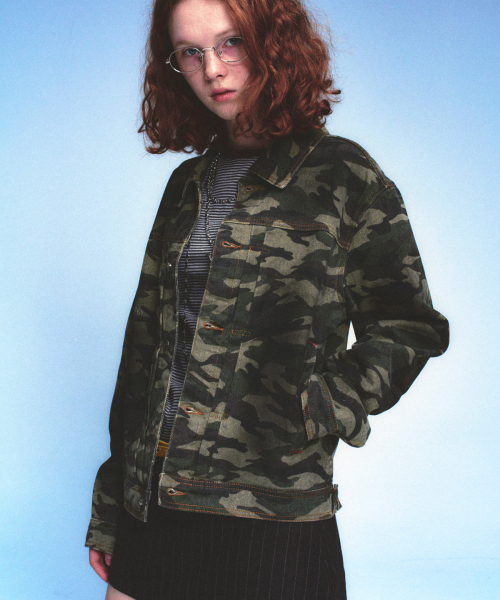 MAINBOOTH(メインブース)の「Destroyed Camo Trucker Jacket(CAMO)(デニムジャケット・レディース・その他・2/3)」の10枚目の写真