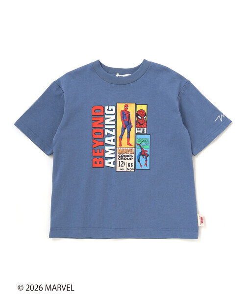 WASK(ワスク)の「【スパイダーマン】コミックプリントBIGTシャツ(Tシャツ/カットソー・キッズ・ブルー/グレー・150cm/160cm/140cm/130cm)」の10枚目の写真