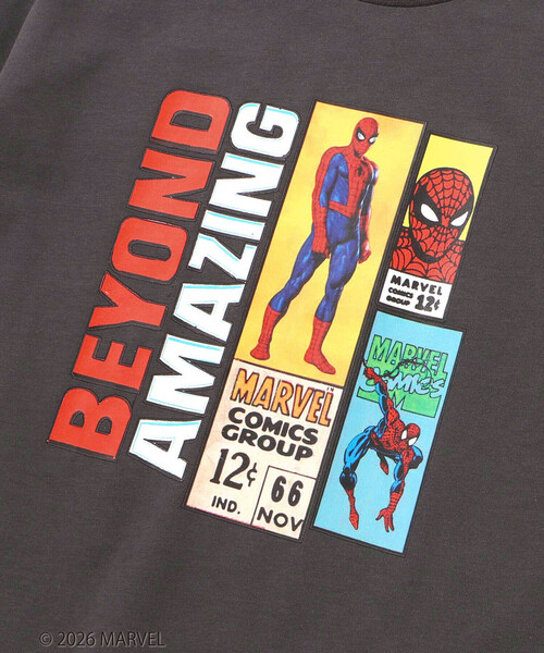 WASK(ワスク)の「【スパイダーマン】コミックプリントBIGTシャツ(Tシャツ/カットソー・キッズ・ブルー/グレー・150cm/160cm/140cm/130cm)」の15枚目の写真