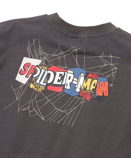 WASK(ワスク)の「【スパイダーマン】コミックプリントBIGTシャツ(Tシャツ/カットソー・キッズ・ブルー/グレー・150cm/160cm/140cm/130cm)」の3枚目の写真