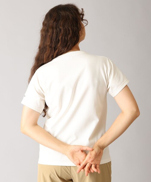 Columbia(コロンビア)の「UVカット Columbia/ ウィメンズ ヤハラフォレスト ショートスリーブTシャツ /コロンビア(Tシャツ/カットソー・レディース・ブラック/ホワイト系その他/ネイビー/ホワイト/パープル/グレー/チャコールアッシュ/ブルー・M/L/S/XL)」の11枚目の写真
