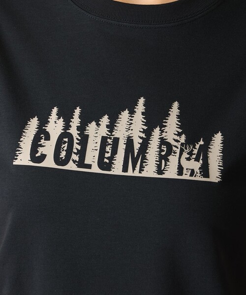 Columbia(コロンビア)の「UVカット Columbia/ ウィメンズ ヤハラフォレスト ショートスリーブTシャツ /コロンビア(Tシャツ/カットソー・レディース・ブラック/ホワイト系その他/ネイビー/ホワイト/パープル/グレー/チャコールアッシュ/ブルー・M/L/S/XL)」の13枚目の写真