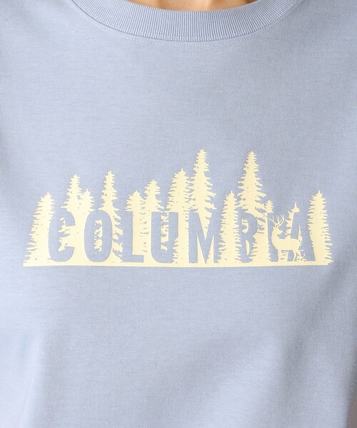 Columbia(コロンビア)の「UVカット Columbia/ ウィメンズ ヤハラフォレスト ショートスリーブTシャツ /コロンビア(Tシャツ/カットソー・レディース・ブラック/ホワイト系その他/ネイビー/ホワイト/パープル/グレー/チャコールアッシュ/ブルー・M/L/S/XL)」の16枚目の写真