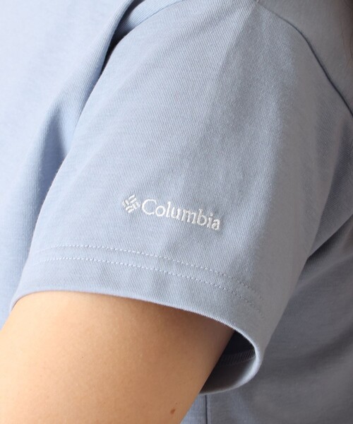 Columbia(コロンビア)の「UVカット Columbia/ ウィメンズ ヤハラフォレスト ショートスリーブTシャツ /コロンビア(Tシャツ/カットソー・レディース・ブラック/ホワイト系その他/ネイビー/ホワイト/パープル/グレー/チャコールアッシュ/ブルー・M/L/S/XL)」の17枚目の写真