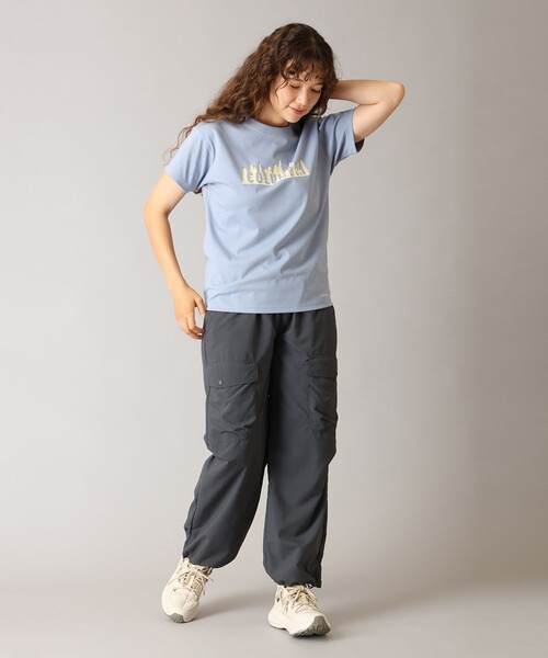 Columbia(コロンビア)の「UVカット Columbia/ ウィメンズ ヤハラフォレスト ショートスリーブTシャツ /コロンビア(Tシャツ/カットソー・レディース・ブラック/ホワイト系その他/ネイビー/ホワイト/パープル/グレー/チャコールアッシュ/ブルー・M/L/S/XL)」の18枚目の写真