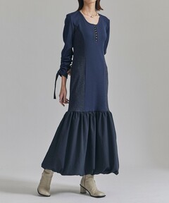 2WAY DENIM RANDOM SHIRRING DRESS（ワンピース）｜Ameri（アメリ）の