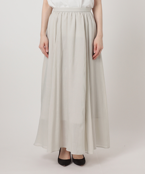 Spick & Span(スピックアンドスパン)の「《セットアップ可》ラミーブレンドギャザーフレアスカート(スカート・レディース・イエロー/ベージュ系その他/ブラウン・38/36)」の20枚目の写真