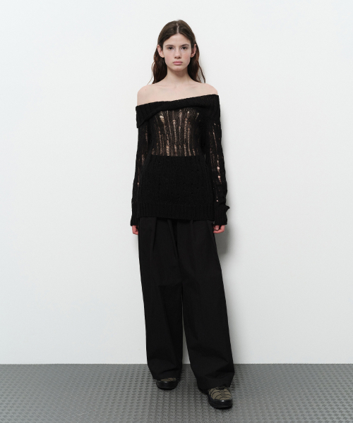 DIAGONAL(ダイアゴナル)の「ラッスルワイドトラウザーズ(ブラック)(その他パンツ・レディース・その他・SMALL/MEDIUM)」の15枚目の写真