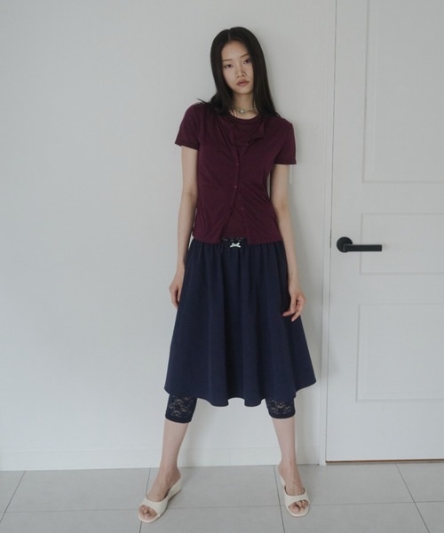 FEKETE(フェケテ)の「sheer cardigan / シアーカーディガン(カーディガン/ボレロ・レディース・プラム/ライトブルー/ピンク・LARGE/MEDIUM/SMALL)」の14枚目の写真