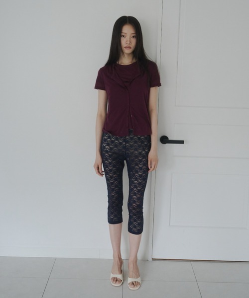 FEKETE(フェケテ)の「sheer cardigan / シアーカーディガン(カーディガン/ボレロ・レディース・プラム/ライトブルー/ピンク・LARGE/MEDIUM/SMALL)」の21枚目の写真