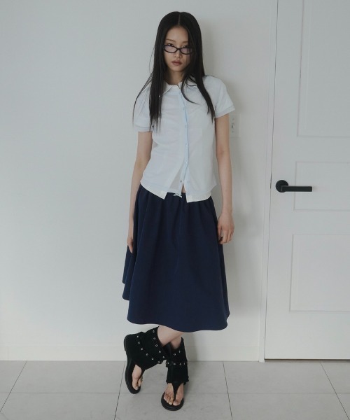 FEKETE(フェケテ)の「sheer cardigan / シアーカーディガン(カーディガン/ボレロ・レディース・プラム/ライトブルー/ピンク・LARGE/MEDIUM/SMALL)」の5枚目の写真