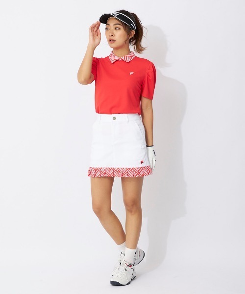 FILA GOLF(フィラゴルフ )の「【FILA GOLF:フィラゴルフ】レディーススカート+インナーパンツ 吸水撥水 ゴルフ(スカート・レディース・ブラック/ホワイト/ライトブルー・MEDIUM/LARGE)」の5枚目の写真