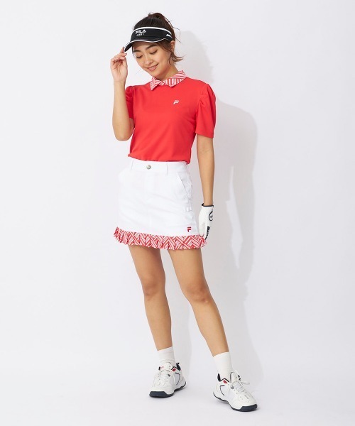 FILA GOLF(フィラゴルフ )の「【FILA GOLF:フィラゴルフ】レディーススカート+インナーパンツ 吸水撥水 ゴルフ(スカート・レディース・ブラック/ホワイト/ライトブルー・MEDIUM/LARGE)」の7枚目の写真