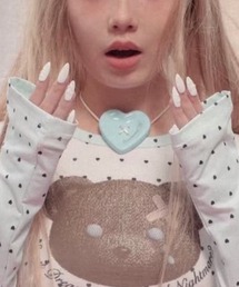 Unopened gift（アンオープンドギフト）の「【Unopened gift】heart button chocker / 【アンオープンドギフト】ハートボタンチョーカー（チョーカー）」