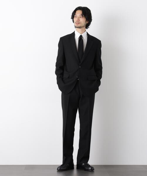 NANO universe(ナノユニバース)の「「Damerino Formal」 ブラックフォーマルオールシーズンパンツ(セットアップ可)(スーツパンツ・メンズ・ブラック・L/XL/S/M)」の3枚目の写真