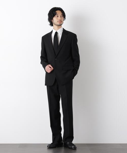 NANO universe(ナノユニバース)の「「Damerino Formal」 ブラックフォーマルオールシーズンパンツ(セットアップ可)(スーツパンツ・メンズ・ブラック・L/XL/S/M)」の4枚目の写真