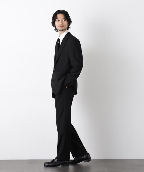 NANO universe(ナノユニバース)の「「Damerino Formal」 ブラックフォーマルオールシーズンパンツ(セットアップ可)(スーツパンツ・メンズ・ブラック・L/XL/S/M)」の6枚目の写真