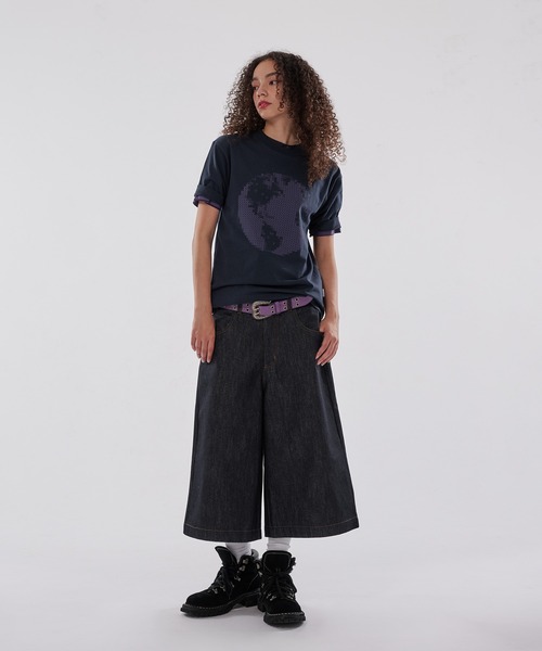 WISH FOR EVER(ウィッシュフォーエバー)の「EARTH DESIGN PRINT T/アースデザインプリントT(Tシャツ/カットソー・メンズ・ネイビー/ブラウン/ホワイト/イエロー・MEDIUM/SMALL/LARGE)」の10枚目の写真