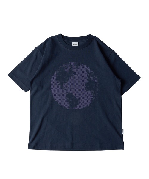 WISH FOR EVER(ウィッシュフォーエバー)の「EARTH DESIGN PRINT T/アースデザインプリントT(Tシャツ/カットソー・メンズ・ネイビー/ブラウン/ホワイト/イエロー・MEDIUM/SMALL/LARGE)」の7枚目の写真