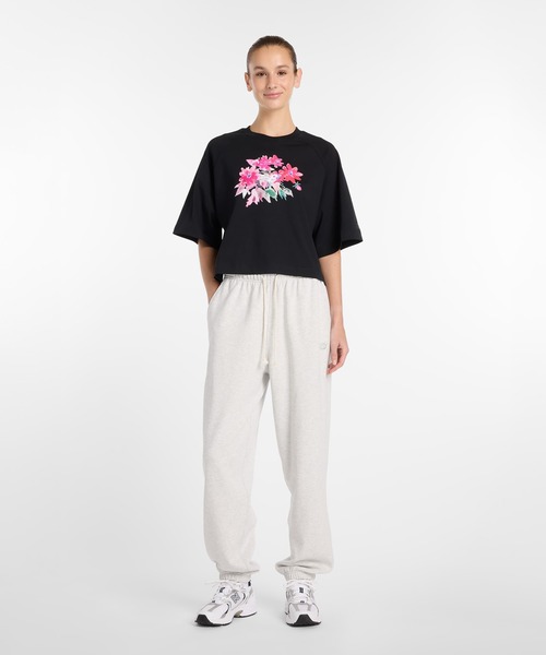 NEW BALANCE(ニューバランス)の「ウォーターカラーピンクボクシーTシャツ(Tシャツ/カットソー・レディース・ブラック/ホワイト・SMALL/MEDIUM/LARGE/X-LARGE)」の15枚目の写真