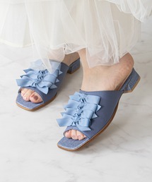 【Bridget Birkin】ラインリボンミュールサンダル(562315)