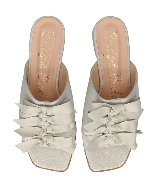 Bridget Birkin（ブリジットバーキン）の「【Bridget Birkin】ラインリボンミュールサンダル(562315)（サンダル・レディース・ブルー系その他/ベージュ系その他/グレー系その他・M/LL/L/S）」の9枚目の写真