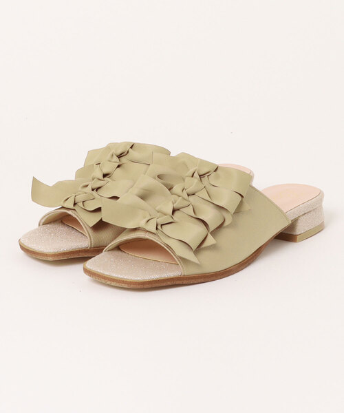 Bridget Birkin（ブリジットバーキン）の「【Bridget Birkin】ラインリボンミュールサンダル(562315)（サンダル・レディース・ブルー系その他/ベージュ系その他/グレー系その他・M/LL/L/S）」の8枚目の写真