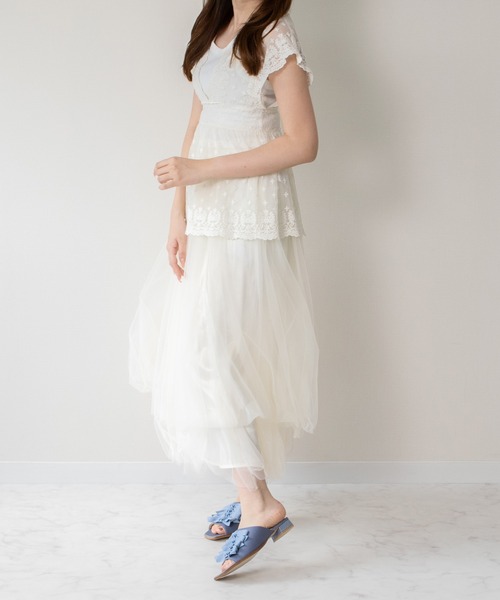 Bridget Birkin(ブリジットバーキン)の「【Bridget Birkin】ラインリボンミュールサンダル(562315)(サンダル・レディース・ブルー系その他/ベージュ系その他/グレー系その他・M/LL/L/S)」の16枚目の写真