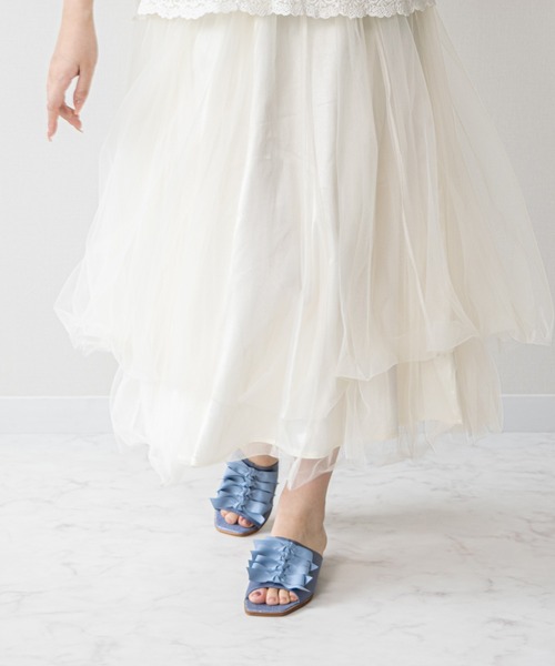 Bridget Birkin(ブリジットバーキン)の「【Bridget Birkin】ラインリボンミュールサンダル(562315)(サンダル・レディース・ブルー系その他/ベージュ系その他/グレー系その他・M/LL/L/S)」の17枚目の写真