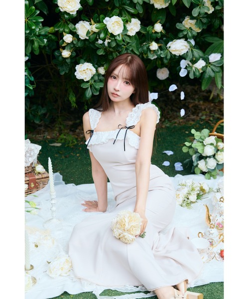 ミストレアスMISTREASS ワンピース Cotton Lace Frill Mermaid Dress（ワンピース）｜MISTREASS